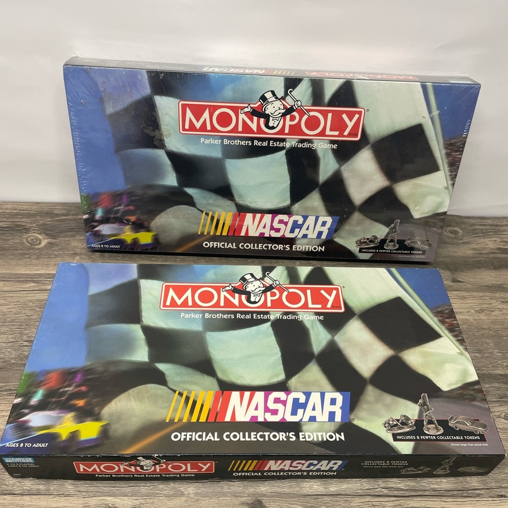 2-1997 Monopoly NASCAR Official Collector's Edition. One SEALED and one opened.